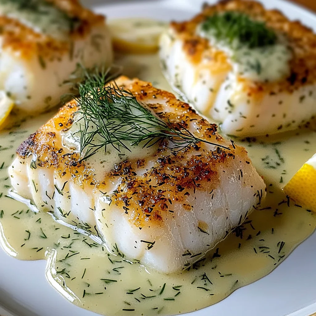 Baked Cod with Lemon-Dill Sauce: Light and Flavorful Delight