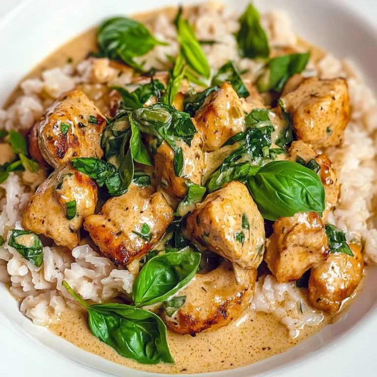Basil Chicken in Coconut Curry Sauce: A Flavorful Delight