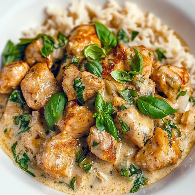 Basil Chicken in Coconut Curry Sauce: Irresistibly Creamy