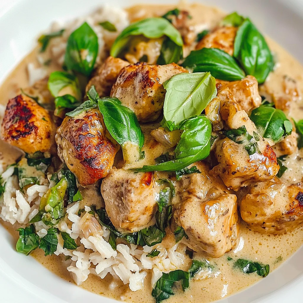 Basil Chicken in Coconut Curry Sauce: A Flavorful Delight