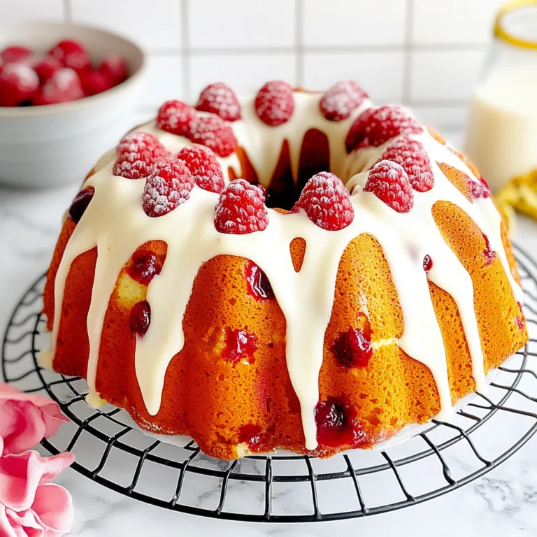 Best White Chocolate Raspberry Bundt Cake: A Sweet Delight