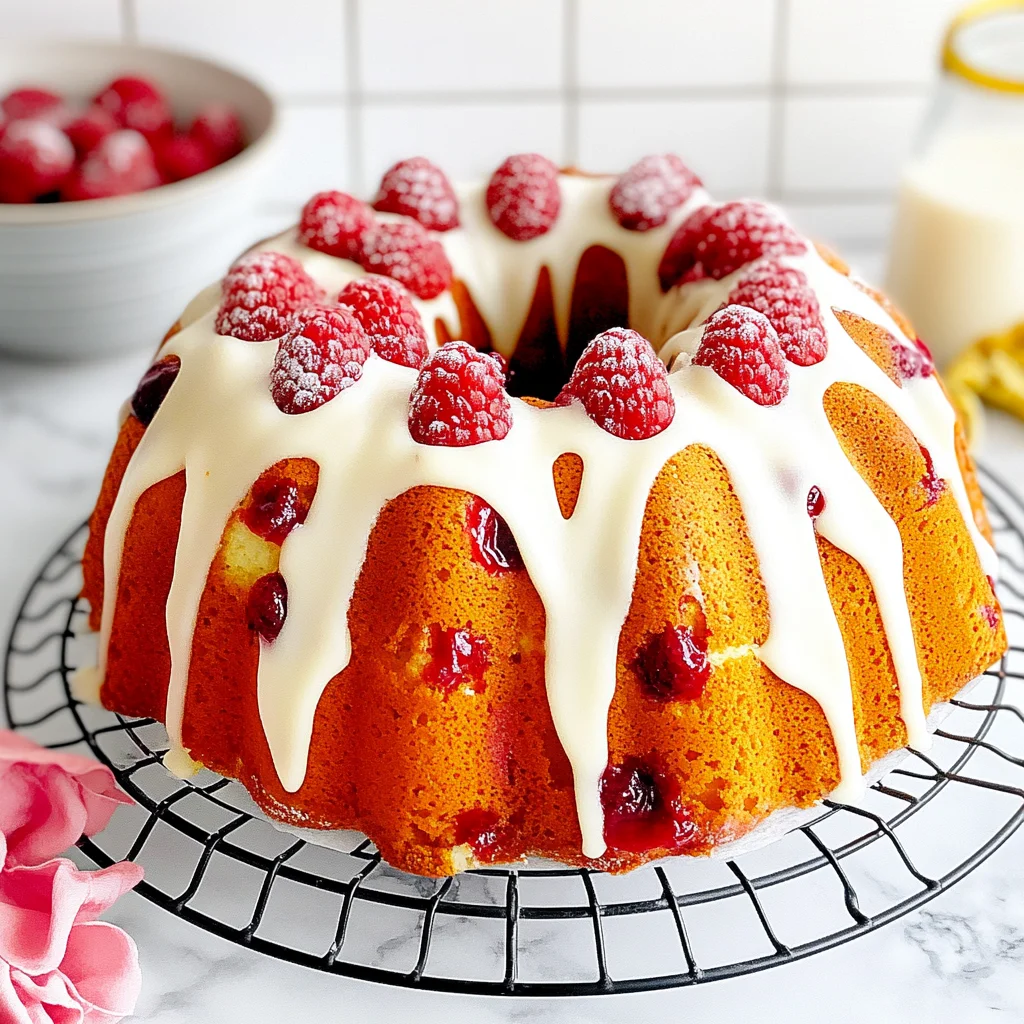 Best White Chocolate Raspberry Bundt Cake: A Sweet Delight