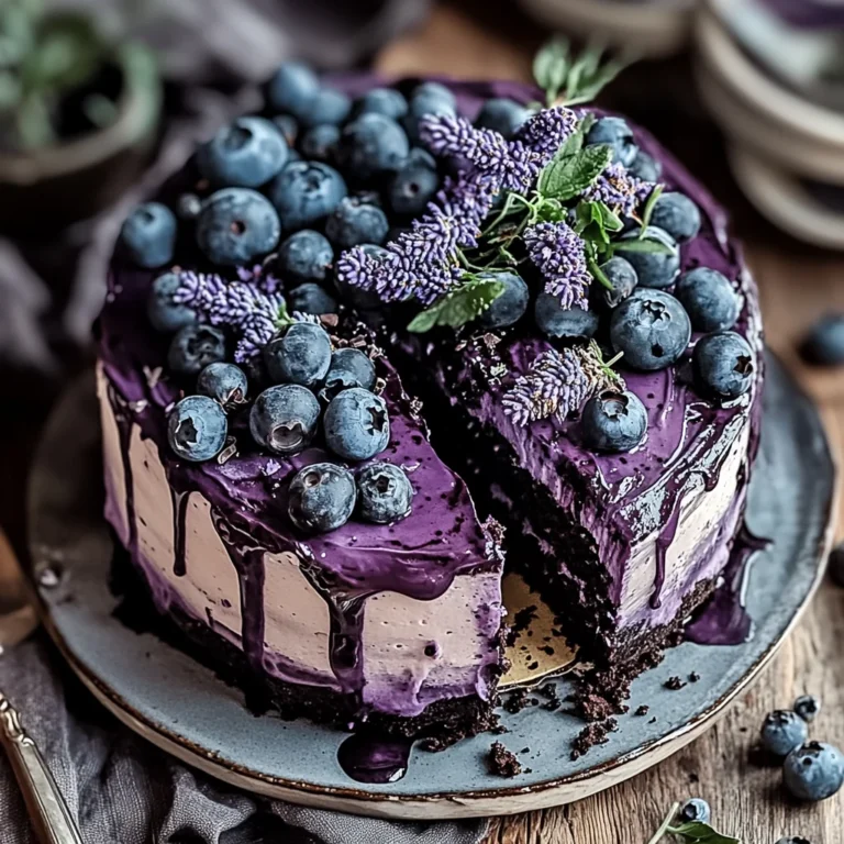 Blueberry Chocolate Lavender Dream Cake: A Sweet Sensation
