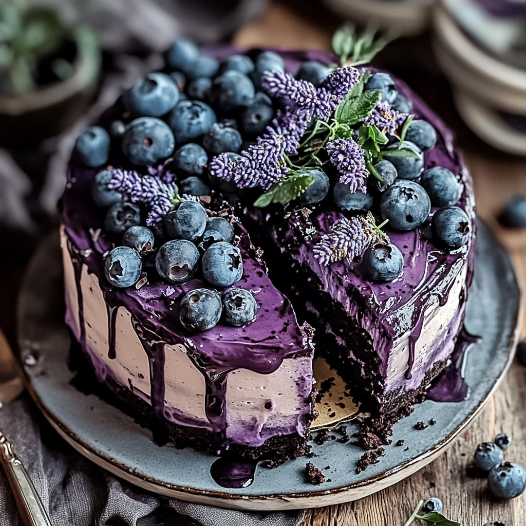 Blueberry Chocolate Lavender Dream Cake: A Sweet Sensation