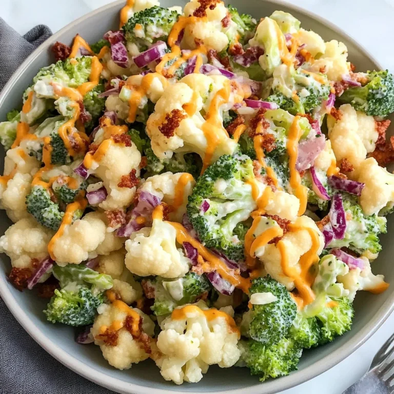 Broccoli Cauliflower Salad: Fresh and Flavor-Packed Delight