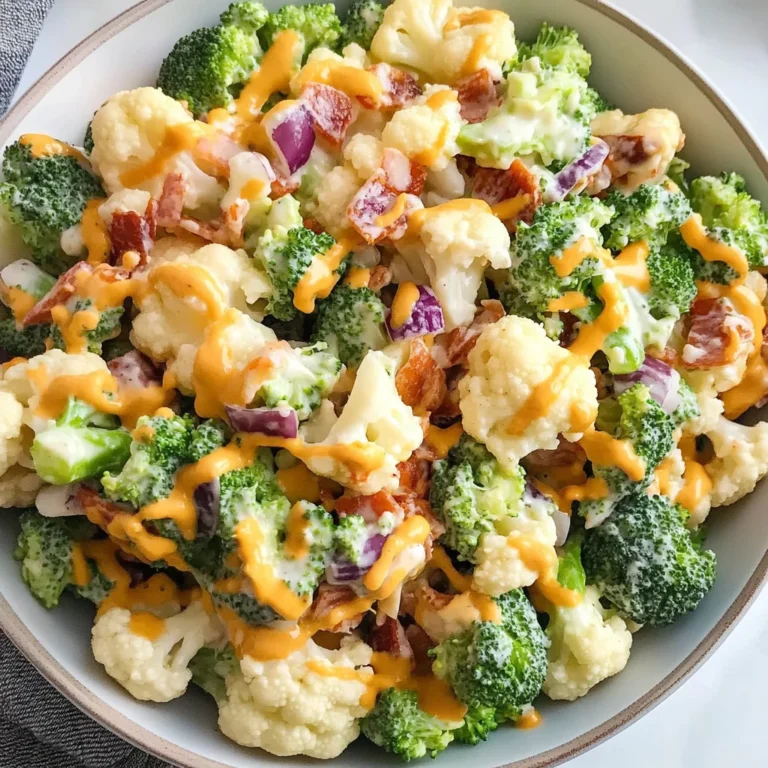 Broccoli Cauliflower Salad: Crunchy and Refreshing Delight