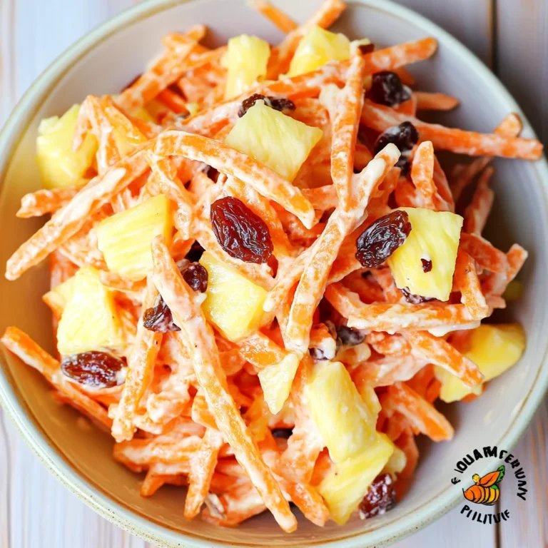 Carrot Raisin Salad with Pineapple: Refreshingly Sweet De…