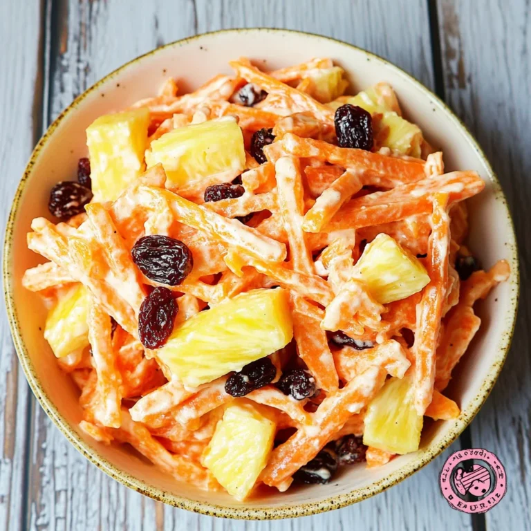 Carrot Raisin Salad with Pineapple: Refreshing and Sweet