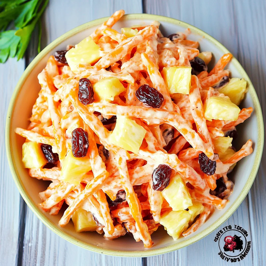 Carrot Raisin Salad with Pineapple: A Refreshing Delight