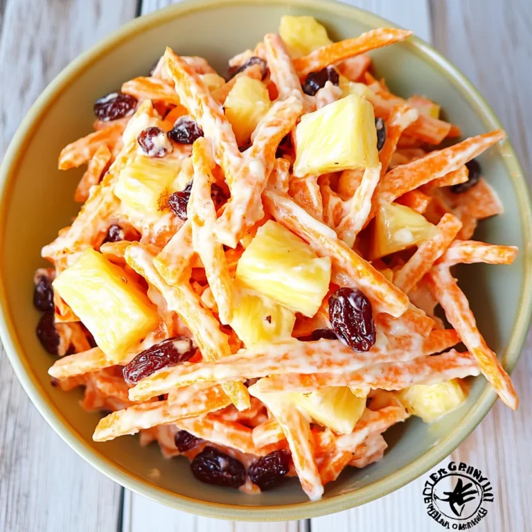 Carrot Raisin Salad with Pineapple: Refreshingly Sweet De…