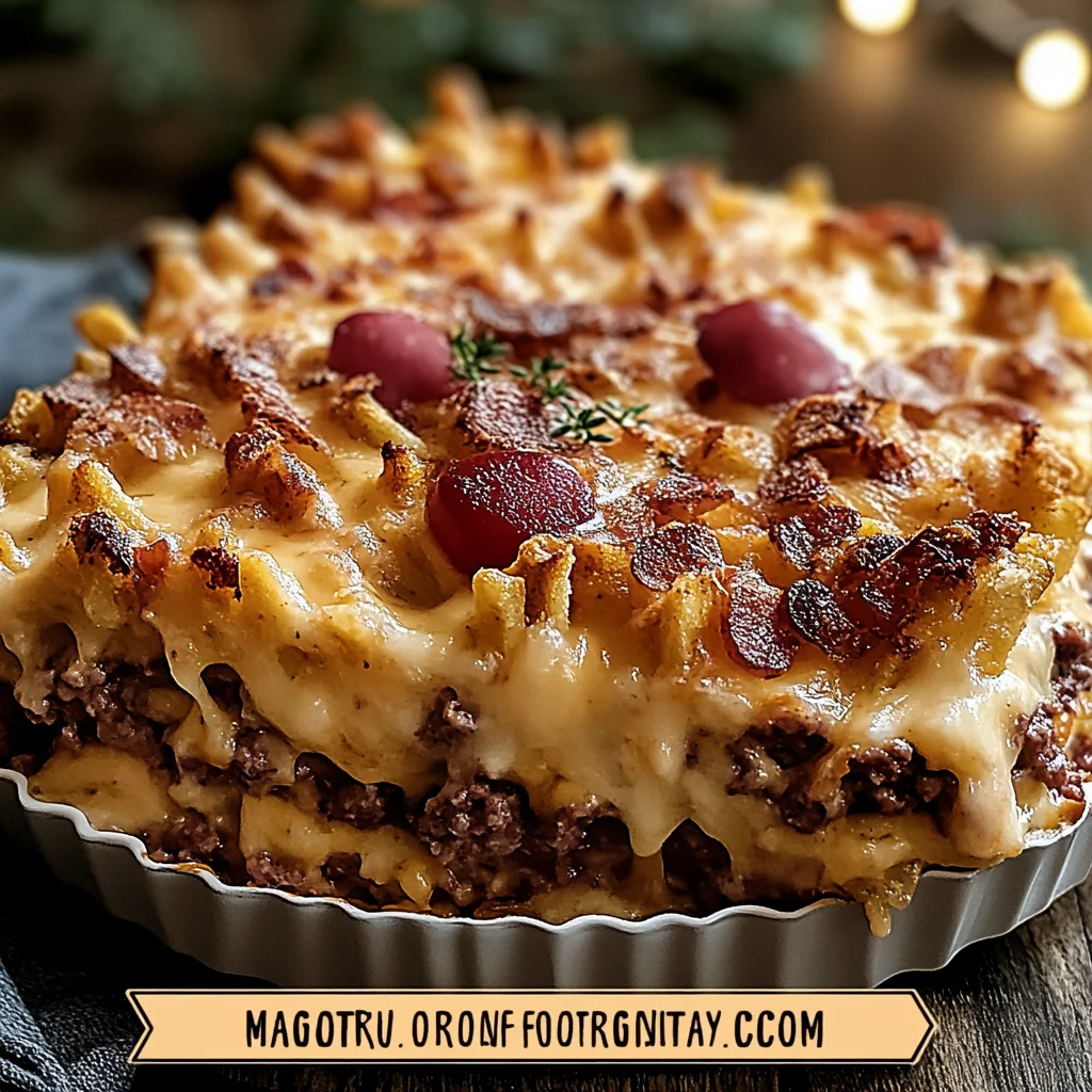 Cheeseburger French Fry Casserole: Comfort Food Delight