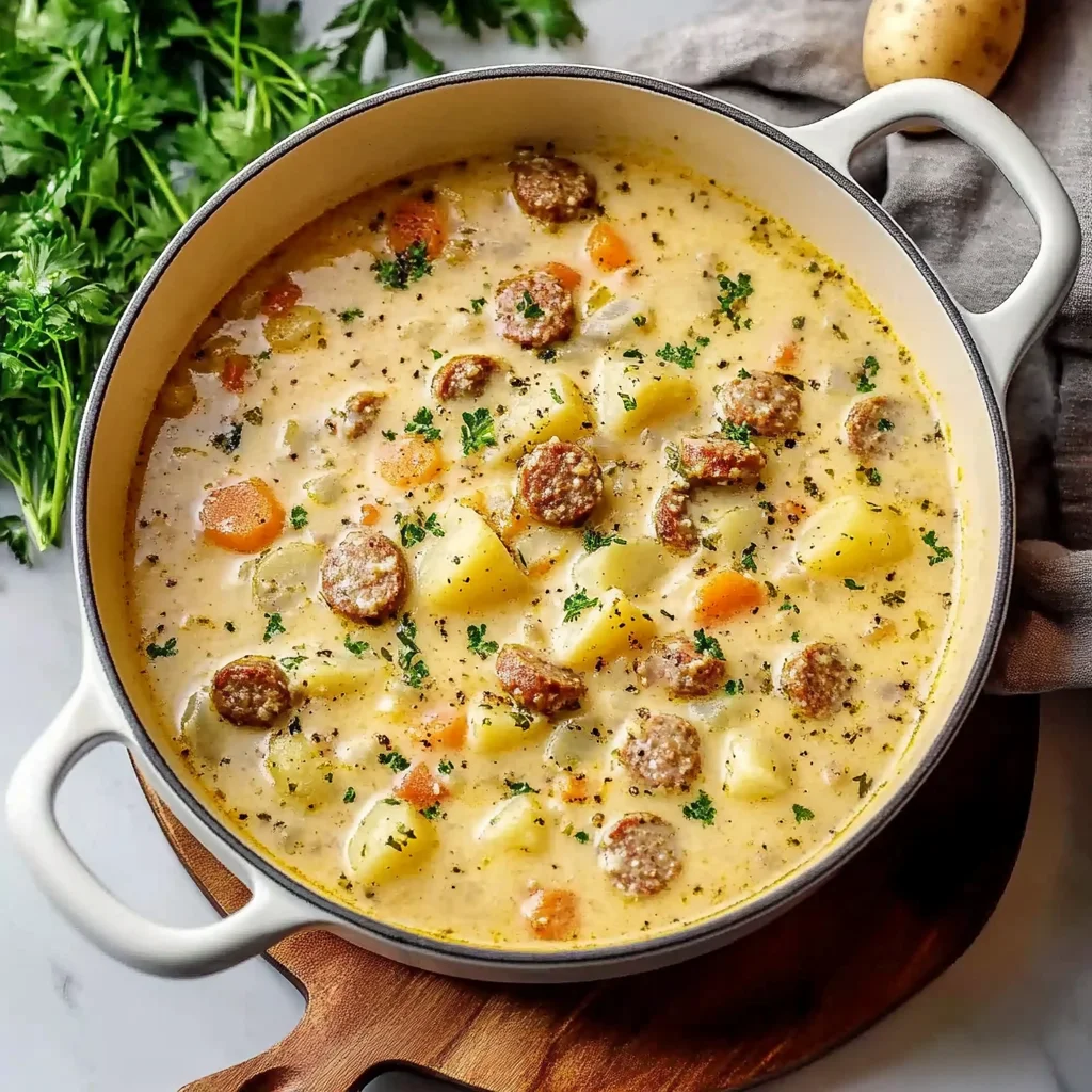 Cheesy Sausage Potato Soup: Comfort in Every Spoonful