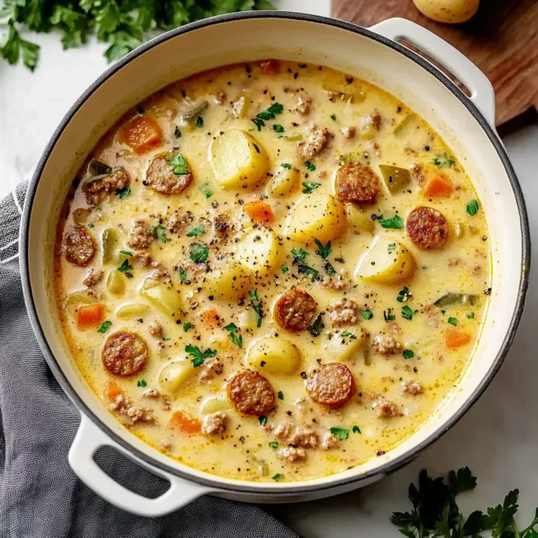 Cheesy Sausage Potato Soup: Comfort in Every Spoonful