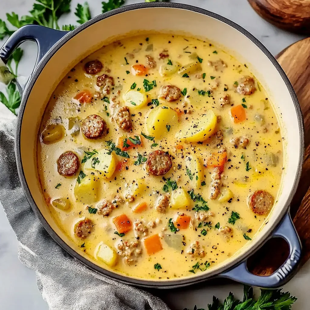 Cheesy Sausage Potato Soup: Comfort in a Bowl
