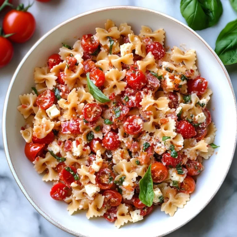 Cherry Tomato Bruschetta Pasta Salad: A Flavorful Delight