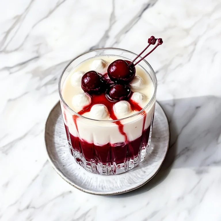 Cherry White Russian: A Delightfully Creamy Twist