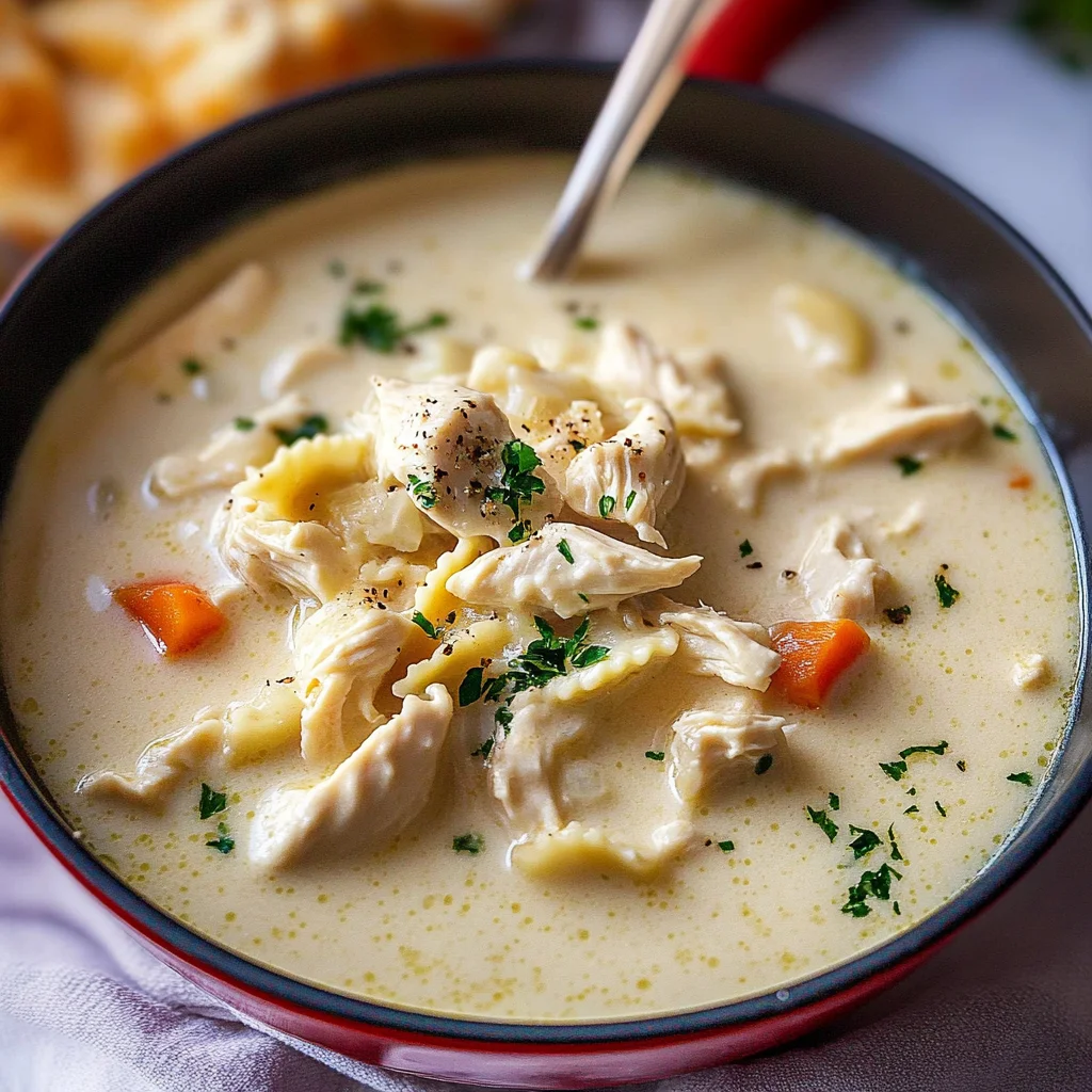 Chicken Alfredo Soup: Creamy Comfort in a Bowl