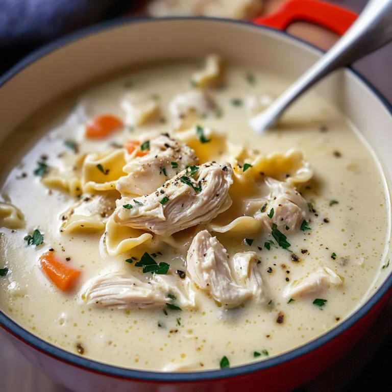 Chicken Alfredo Soup: Cozy Comfort in Every Spoonful