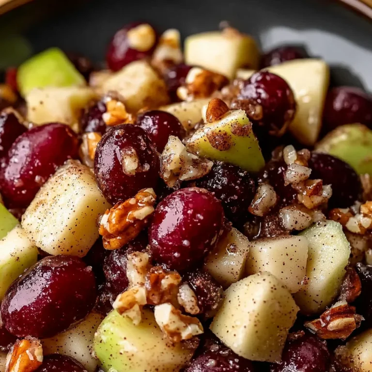 Cinnamon Apple Grape Salad: Refreshingly Sweet Delight