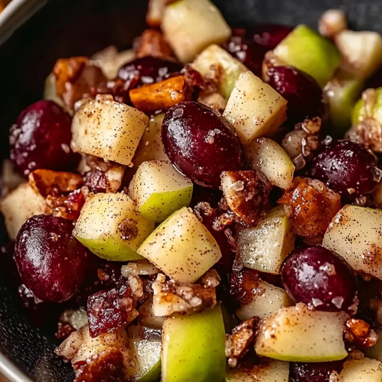 Cinnamon Apple Grape Salad: A Refreshing Delight