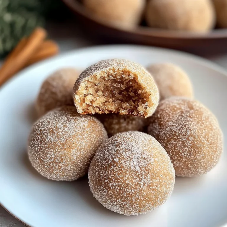 Cinnamon Sugar Snowball Cookies: A Sweet Holiday Treat