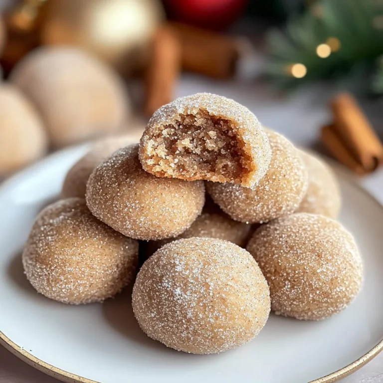 Cinnamon Sugar Snowball Cookies: A Sweet Holiday Treat