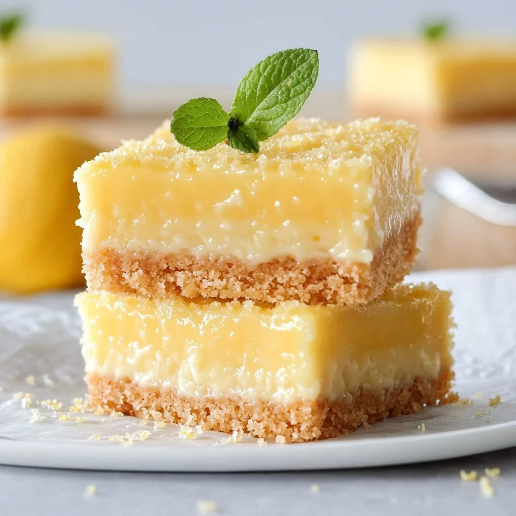 Creamy Lemon Squares: Zesty Bliss in Every Bite