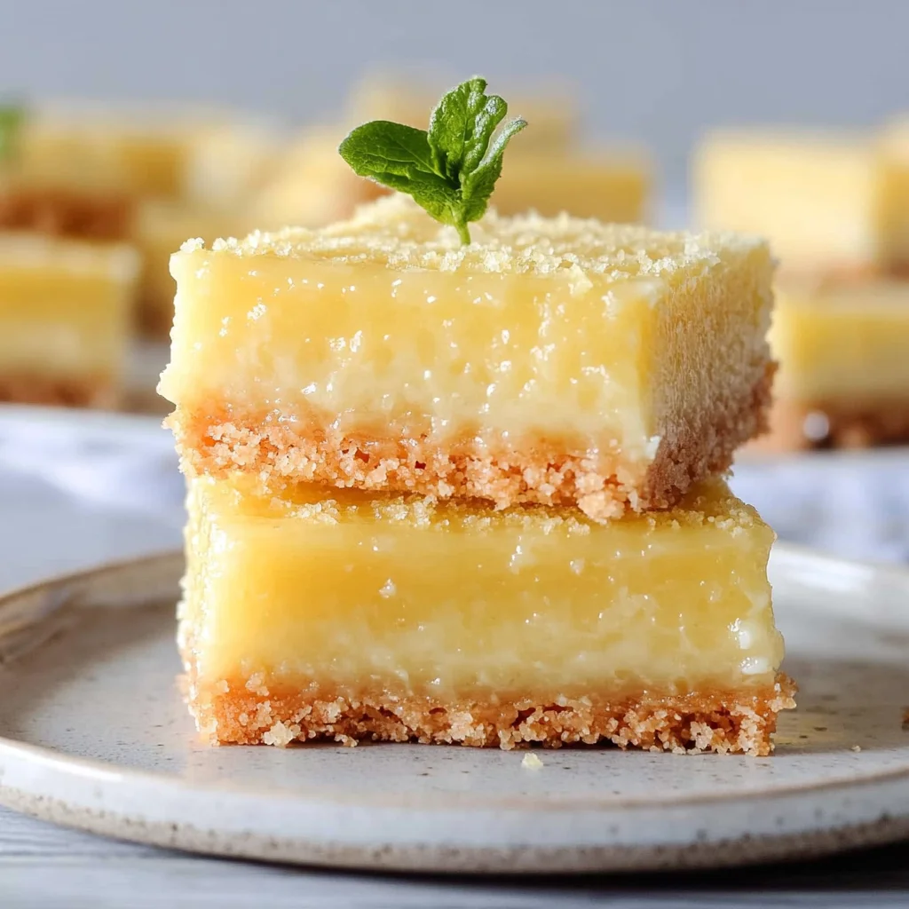 Creamy Lemon Squares: Refreshingly Sweet Bliss