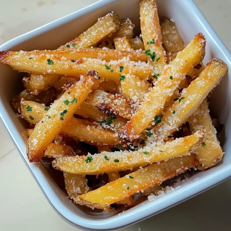 Crispy Garlic Parmesan Fries: Irresistibly Delicious Bites