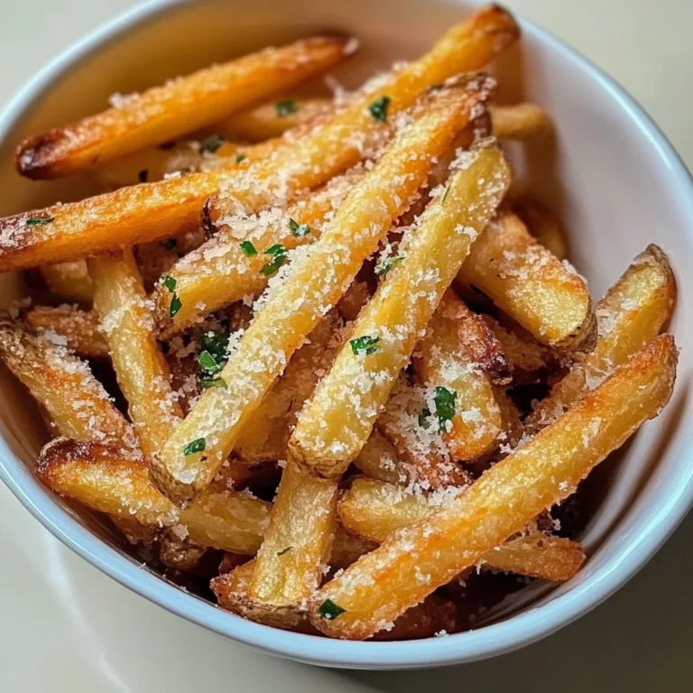 Crispy Garlic Parmesan Fries: Irresistibly Flavorful Snack