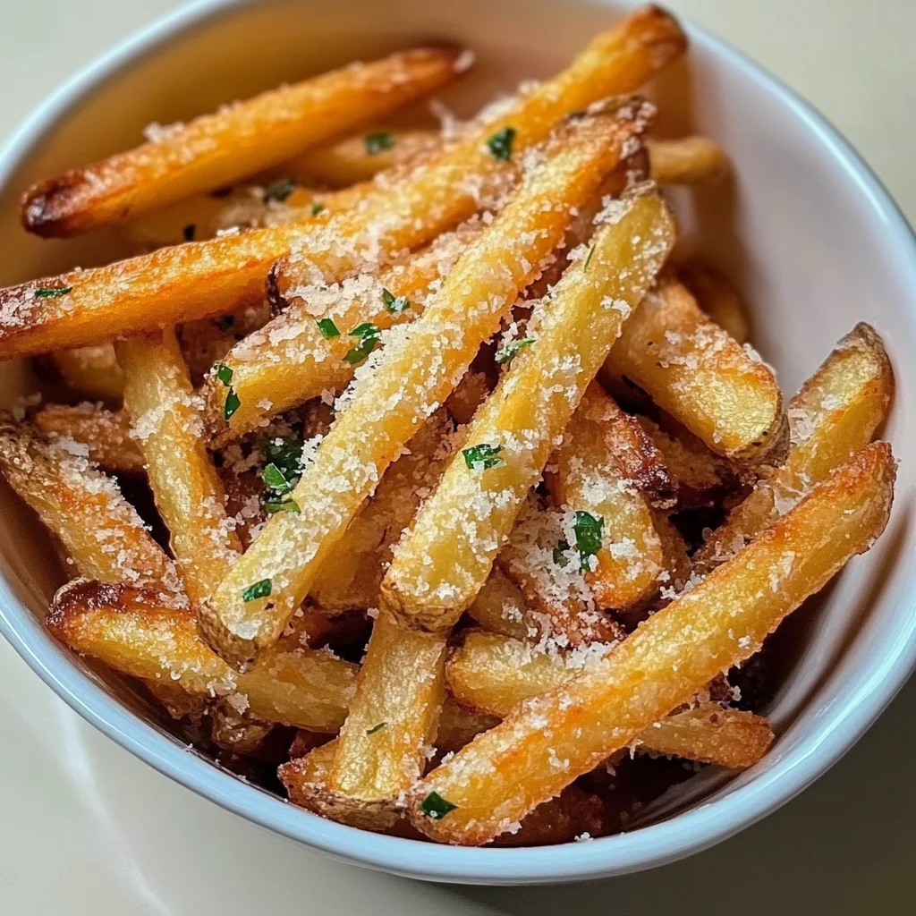 Crispy Garlic Parmesan Fries: Irresistibly Flavorful Snack