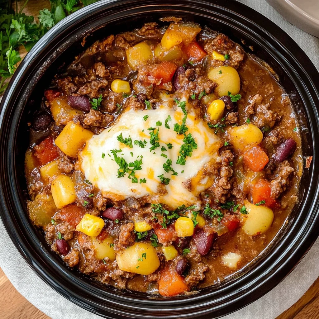 Crock Pot Cowboy Casserole: Comforting and Easy Dinner De…