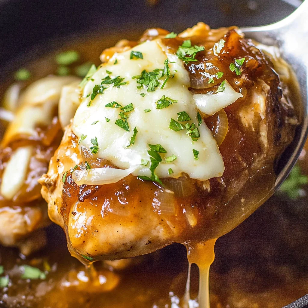Crockpot French Onion Chicken: Delightfully Savory Comfort
