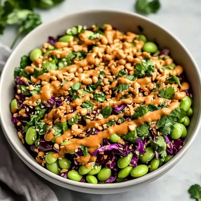 Crunchy Asian Edamame Salad with Peanut Dressing Recipe: …