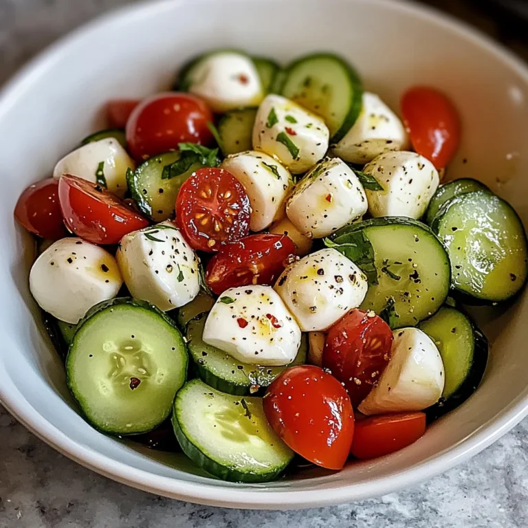 Cucumber Mozzarella Salad: Refreshingly Simple Delight