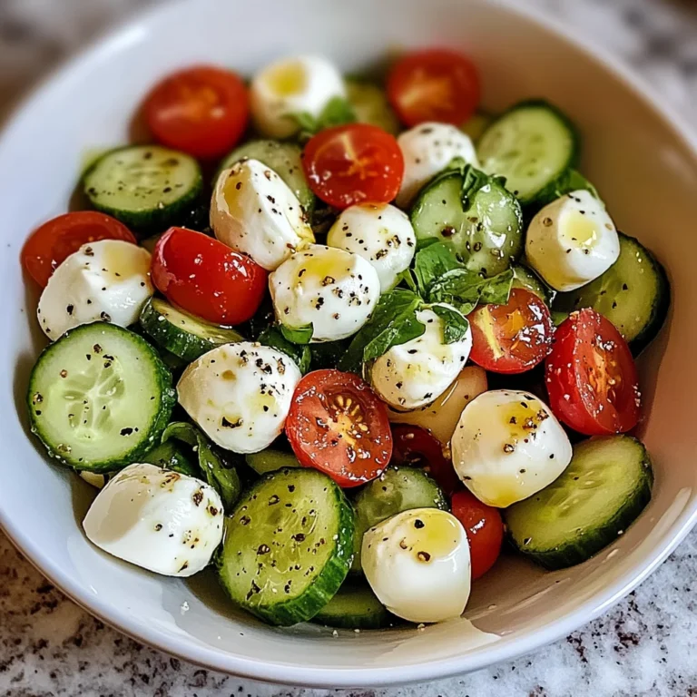 Cucumber Mozzarella Salad: Refreshingly Delicious Delight