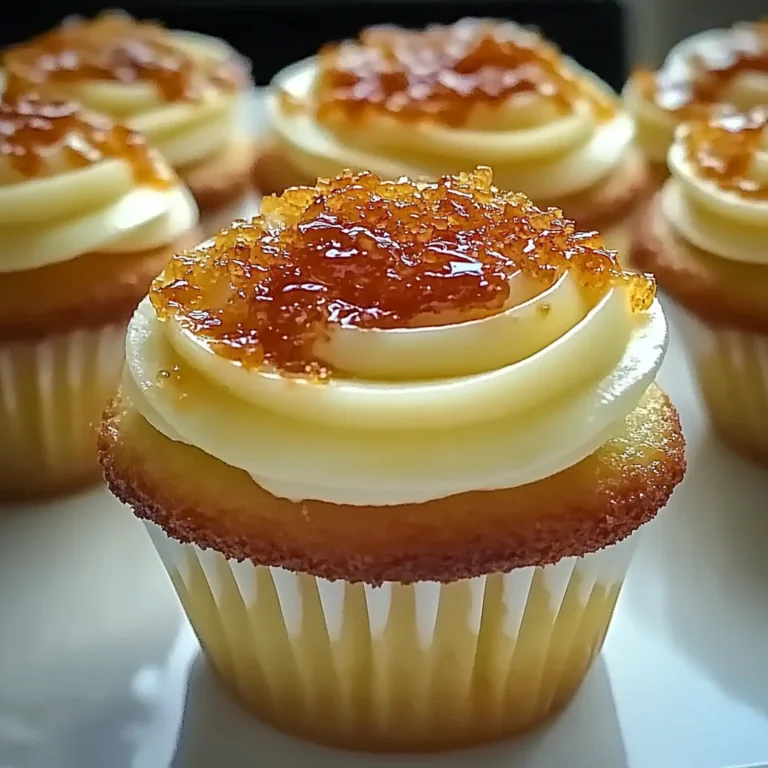 Decadent Vanilla Bean Crème Brûlée Cheesecake Cupcakes