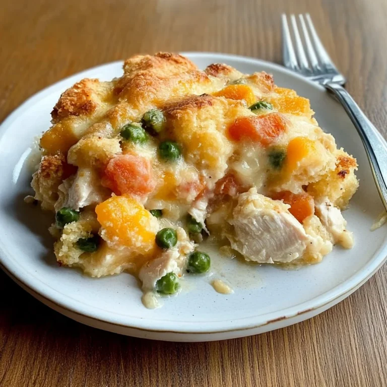 Easy Chicken Cobbler Dinner Casserole: Comfort in Every Bite