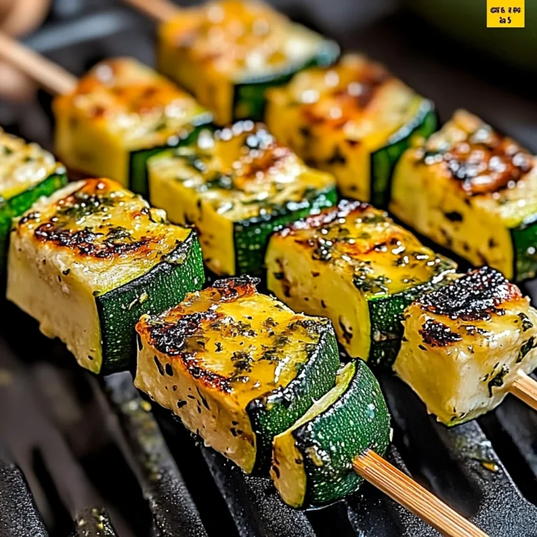 Garlic Butter Zucchini Skewers: Irresistibly Flavorful Bites