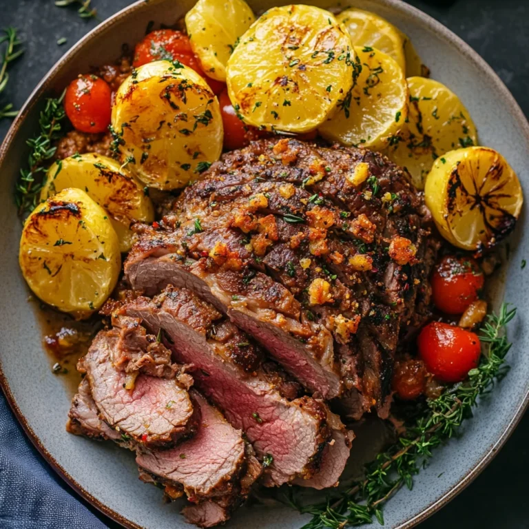Greek Style Roasted Lamb: Savory and Irresistible Delight