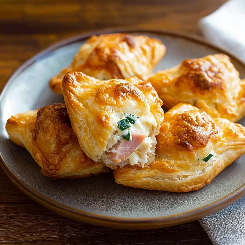 Ham and Cheese Puffs: Irresistibly Cheesy and Flaky