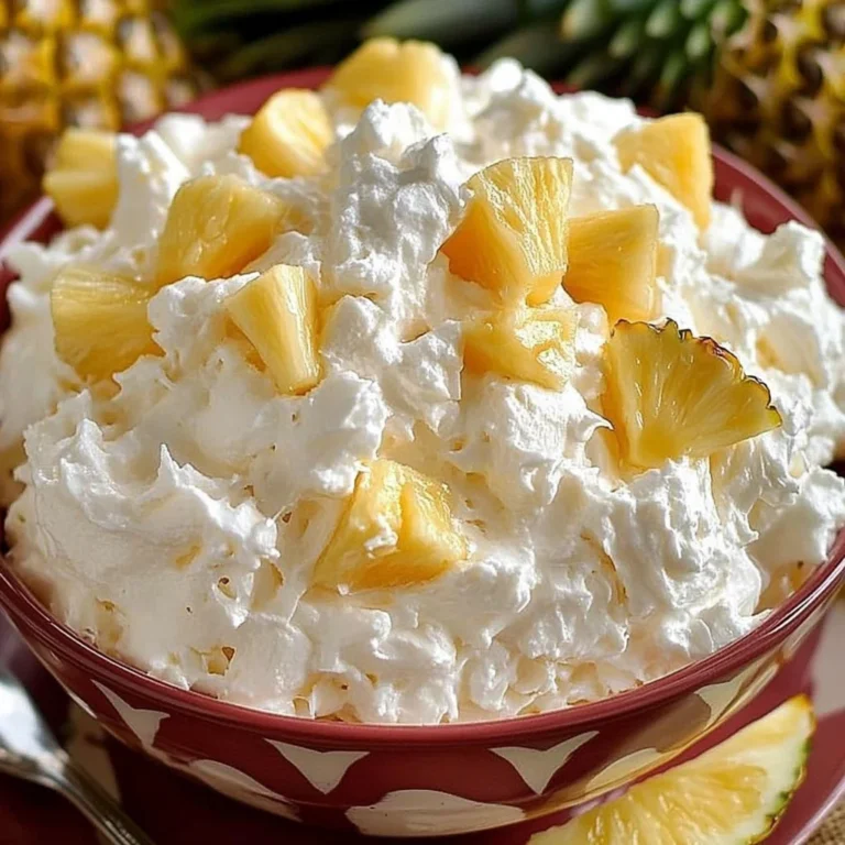 Hawaiian Pineapple Coconut Fluff: A Tropical Delight