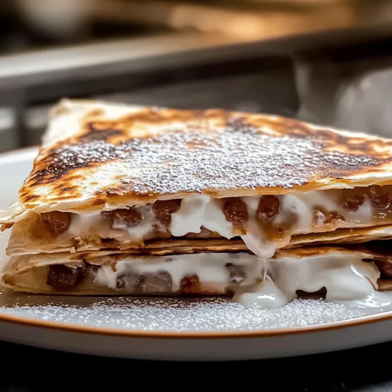 Homemade Blackstone S’mores Quesadilla: Gooey Delight