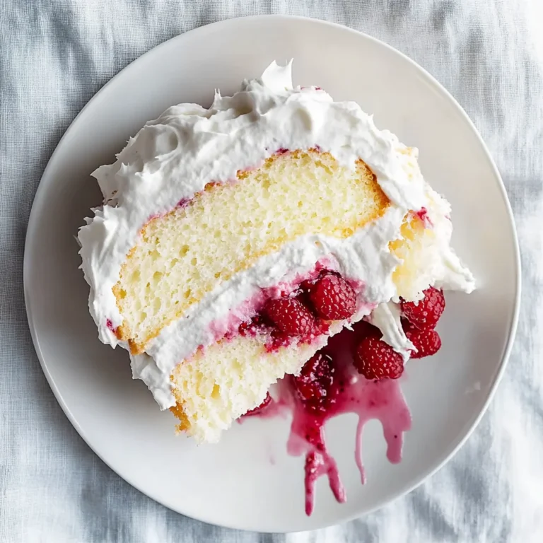 Homemade Raspberry And Cream Angel Food Cake: Irresistibl…