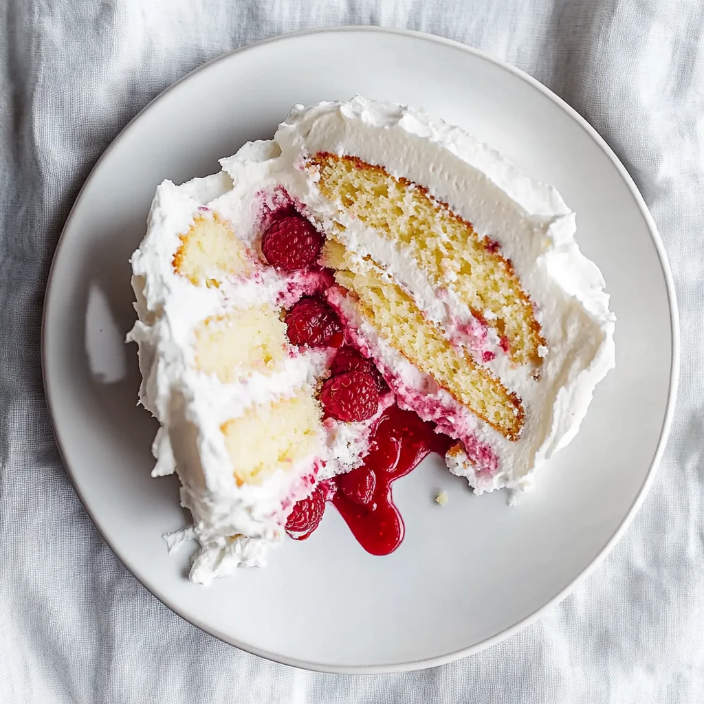 Homemade Raspberry And Cream Angel Food Cake: Irresistibl…
