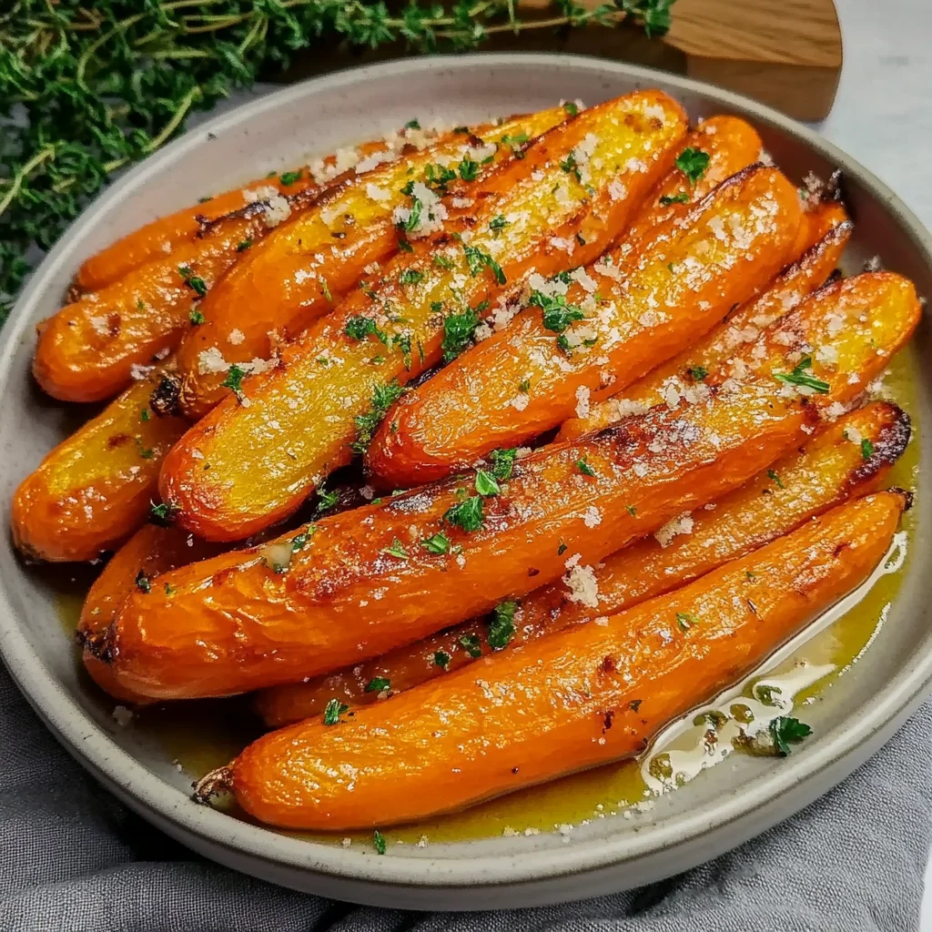 Honey Garlic Butter Roasted Carrots Recipe Perfect for Ho…