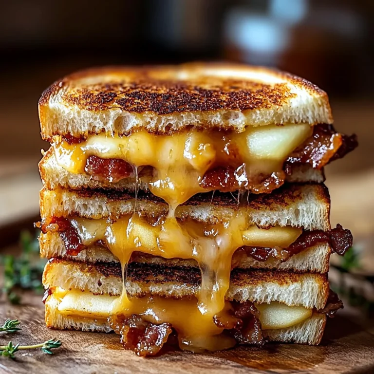 Hot Honey Apple Cheddar Beef Bacon Grilled Cheese: Irresi…
