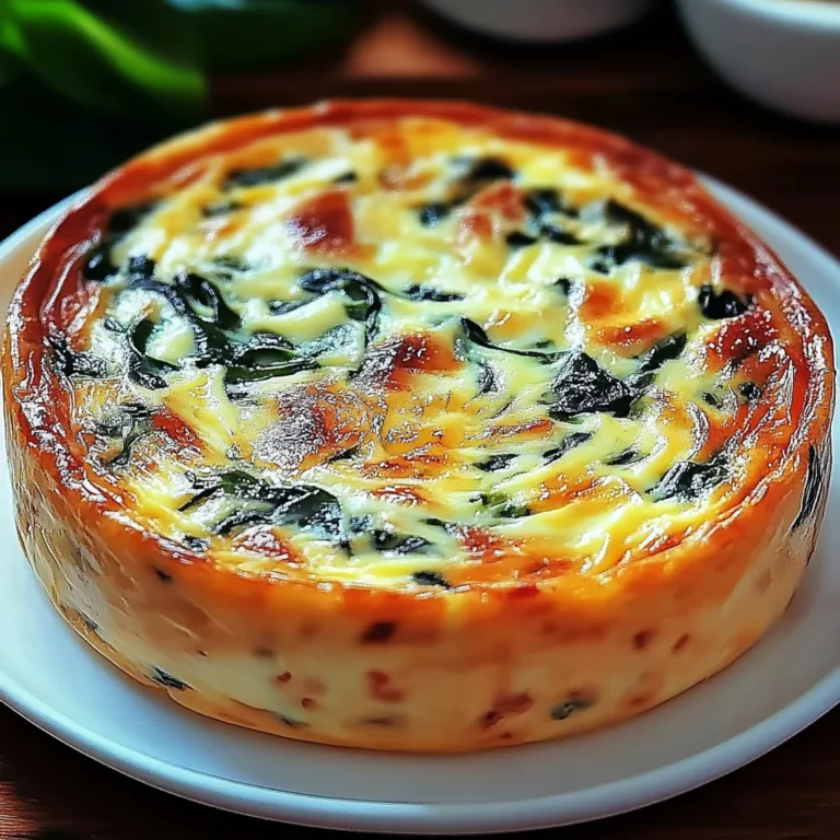 Irresistibly Creamy Cottage Cheese and Spinach Crustless …