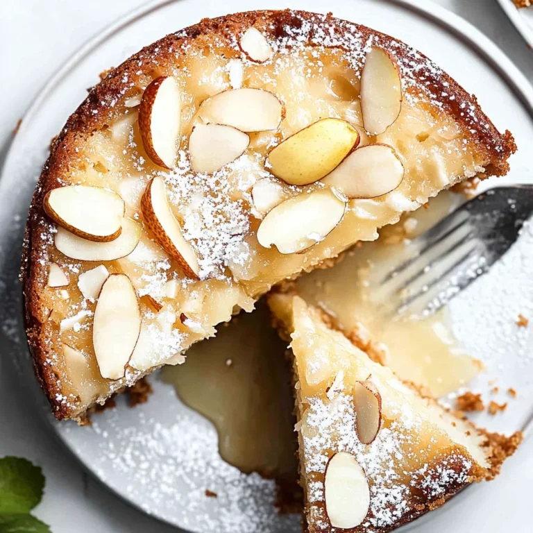 Italian Pear Almond Cake: A Delightfully Moist Treat