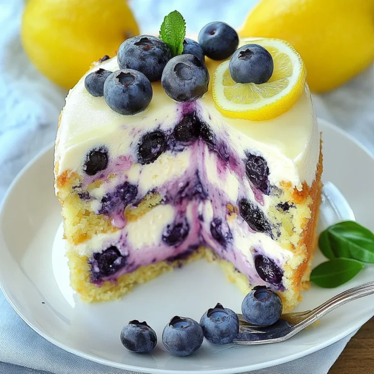 Lemon Blueberry Cheesecake Cake: The Ultimate Indulgence
